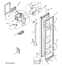 FREEZER DOOR 01 Diagram and Parts List for BSS25JSTPSS  General Electric Refrigerator