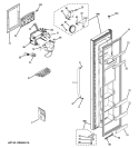 FREEZER DOOR 02 Diagram and Parts List for BSS25JSTPSS  General Electric Refrigerator