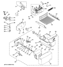 ICE MAKER & DISPENSER 01 Diagram and Parts List for BSS25JSTPSS  General Electric Refrigerator
