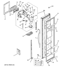 FREEZER DOOR Diagram and Parts List for GSH22JGBBCC  General Electric Refrigerator