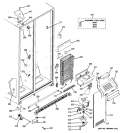 FREEZER SECTION Diagram and Parts List for GSH22JGBBCC  General Electric Refrigerator