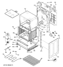 LOWER OVEN Diagram and Parts List for JB850SP4SS  General Electric Range
