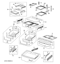 Part Location Diagram of WR32X10759 GE CASE-VEG REF Assembly
