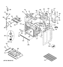 BODY PARTS Diagram and Parts List for PB969SP4SS  General Electric Range