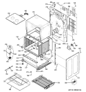 LOWER OVEN Diagram and Parts List for JB870DR2BB  General Electric Range