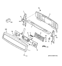 CONTROL PANEL Diagram and Parts List for PB920DP5BB  General Electric Range