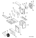 BASE PAN PARTS Diagram and Parts List for AEE12DPL1  General Electric Air Conditioner