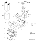 Part Location Diagram of WB38X10156 GE UPPER CHIMNEY SECTION