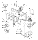 INTERIOR PARTS 1 Diagram and Parts List for JNM1541DM5WW  General Electric Microwave