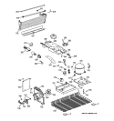 UNIT PARTS Diagram and Parts List for GTE17HBZBRWW  General Electric Refrigerator