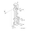 LATCH BOARD PARTS Diagram and Parts List for PSA1200RBB01  General Electric Microwave