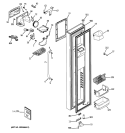 FREEZER DOOR Diagram and Parts List for ESS25KSTMSS  General Electric Refrigerator