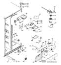 FRESH FOOD SECTION Diagram and Parts List for ESS25KSTMSS  General Electric Refrigerator