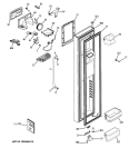 FREEZER DOOR Diagram and Parts List for GSHF6PHXIEWW  General Electric Refrigerator