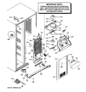 FREEZER SECTION Diagram and Parts List for GSHF6PHXIEWW  General Electric Refrigerator