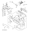 ICE MAKER & DISPENSER Diagram and Parts List for GSHF6PHXIEWW  General Electric Refrigerator