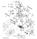 MICROWAVE Diagram and Parts List for JVM1840DR1BB  General Electric Microwave