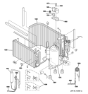 SEALED SYSTEM & COMPONENTS Diagram and Parts List for AJCM10DCDW1  General Electric Air Conditioner