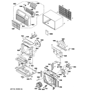 Part Location Diagram of WJ71X10654 GE FRONT PANEL Assembly