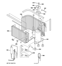 SEALED SYSTEM & COMPONENTS Diagram and Parts List for AJCQ08ACDM1  General Electric Air Conditioner