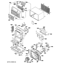 CABINET & COMPONENTS Diagram and Parts List for AJCQ12DCDM1  General Electric Air Conditioner