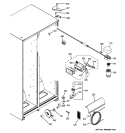 FRESH FOOD SECTION Diagram and Parts List for BSS25JFTPWW  General Electric Refrigerator