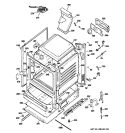 BODY PARTS Diagram and Parts List for JGB300SEP4SS  General Electric Range