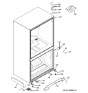 CASE PARTS Diagram and Parts List for GDSS0KCXARSS  General Electric Refrigerator