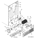 SEALED SYSTEM & MOTHER BOARD Diagram and Parts List for GSHF6NGBCHBB  General Electric Refrigerator