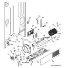 MACHINE COMPARTMENT Diagram and Parts List for PFSA5NJZCDSS  General Electric Refrigerator