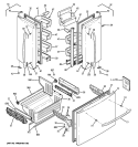 DOORS Diagram and Parts List for PFSF5NFZCCC  General Electric Refrigerator