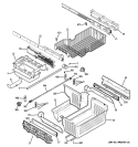 FREEZER SHELVES Diagram and Parts List for PGSS5PJZCSS  General Electric Refrigerator