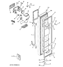 FREEZER DOOR Diagram and Parts List for GSS25WGTMCC  General Electric Refrigerator