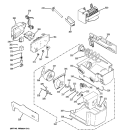 ICE MAKER & DISPENSER Diagram and Parts List for PSQS6YGYCDSS  General Electric Refrigerator