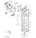 FREEZER DOOR Diagram and Parts List for GSS23QSTMSS  General Electric Refrigerator