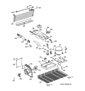UNIT PARTS Diagram and Parts List for GTE17HBWMRWW  General Electric Refrigerator