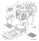 BODY PARTS Diagram and Parts List for JBP77SM5SS  General Electric Range