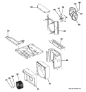 BASE PAN PARTS Diagram and Parts List for AEH18DPQ1  General Electric Air Conditioner