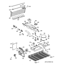 UNIT PARTS Diagram and Parts List for GTE17HBWNRWW  General Electric Refrigerator