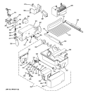 ICE MAKER & DISPENSER Diagram and Parts List for PCG23NGMHFBB  General Electric Refrigerator