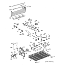 UNIT PARTS Diagram and Parts List for GTE17HBZCRWW  General Electric Refrigerator
