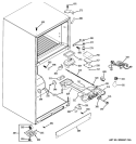 FRESH FOOD SECTION Diagram and Parts List for GTK18IBXDRBS  General Electric Refrigerator