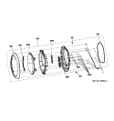 DOOR Diagram and Parts List for GFDN240GL0WW  General Electric Dryer