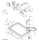 GAS & BURNER PARTS Diagram and Parts List for JGP329DET1BB  General Electric Cooktop
