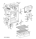 CABINET Diagram and Parts List for GTJ17BCC2RSA  General Electric Refrigerator