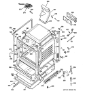 BODY PARTS Diagram and Parts List for JGB282DET1WW  General Electric Range