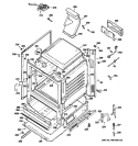 BODY PARTS Diagram and Parts List for JGB285SET1SS  General Electric Range