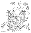 BODY PARTS Diagram and Parts List for JGB296SET1SS  General Electric Range