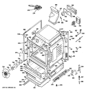 BODY PARTS Diagram and Parts List for JGB605SET1SS  General Electric Range