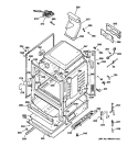 BODY PARTS Diagram and Parts List for JGBP33DET1CC  General Electric Range